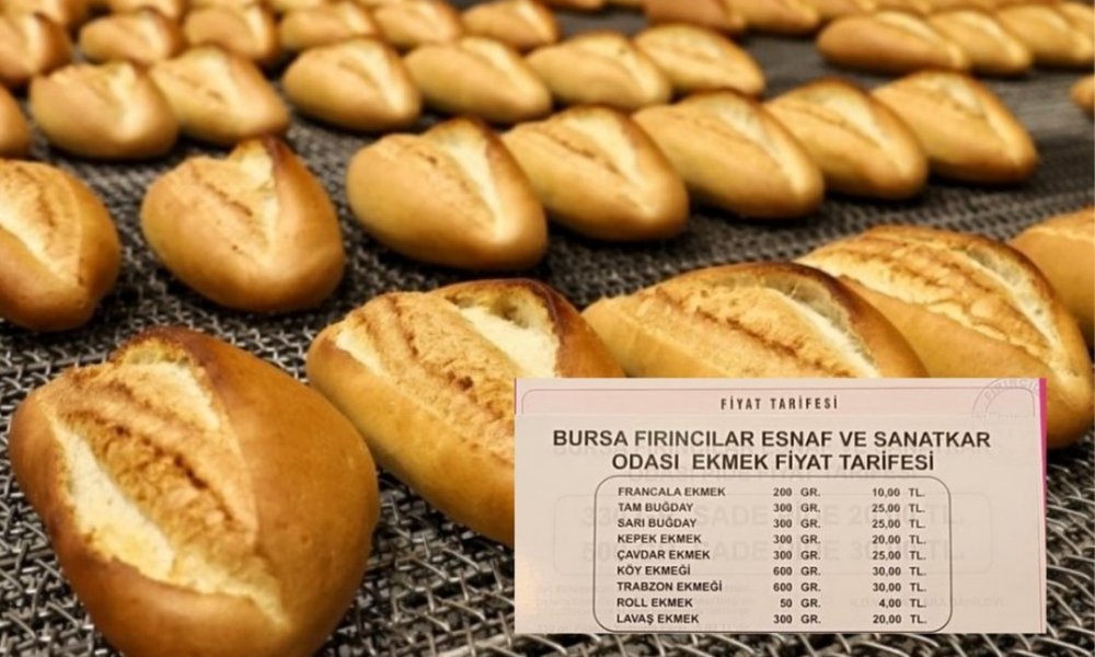 Bursa'da ekmeğe gizli zam geldi.